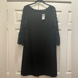 Alison Andrews black dress with lace sleeves NWT (size XL)